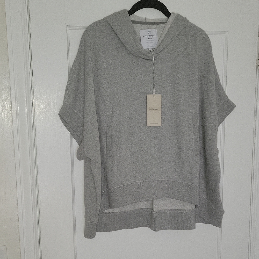 Alternative Apparel French Terry Hooded Cape